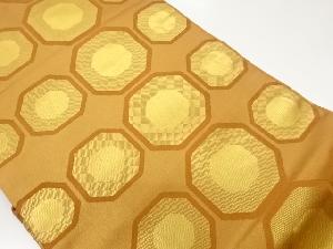 川島織物製　八角形模様織出し名古屋帯